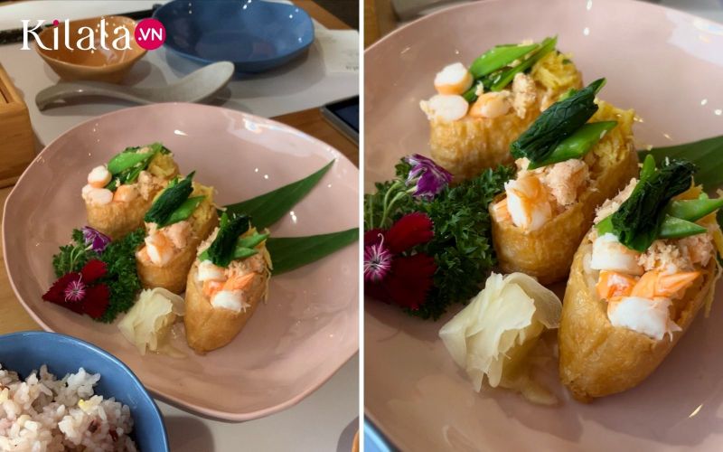 sushi đậu phụ sắc màu sushi đậu phụ sắc màu